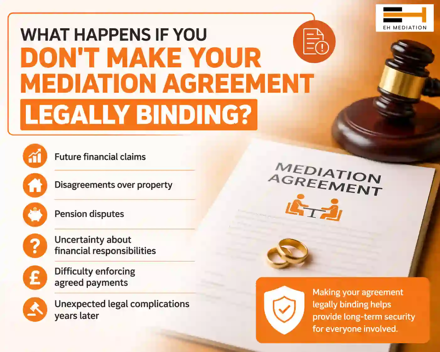 What Happens If You Don't Make Your Mediation Agreement Legally Binding Leicestershire?